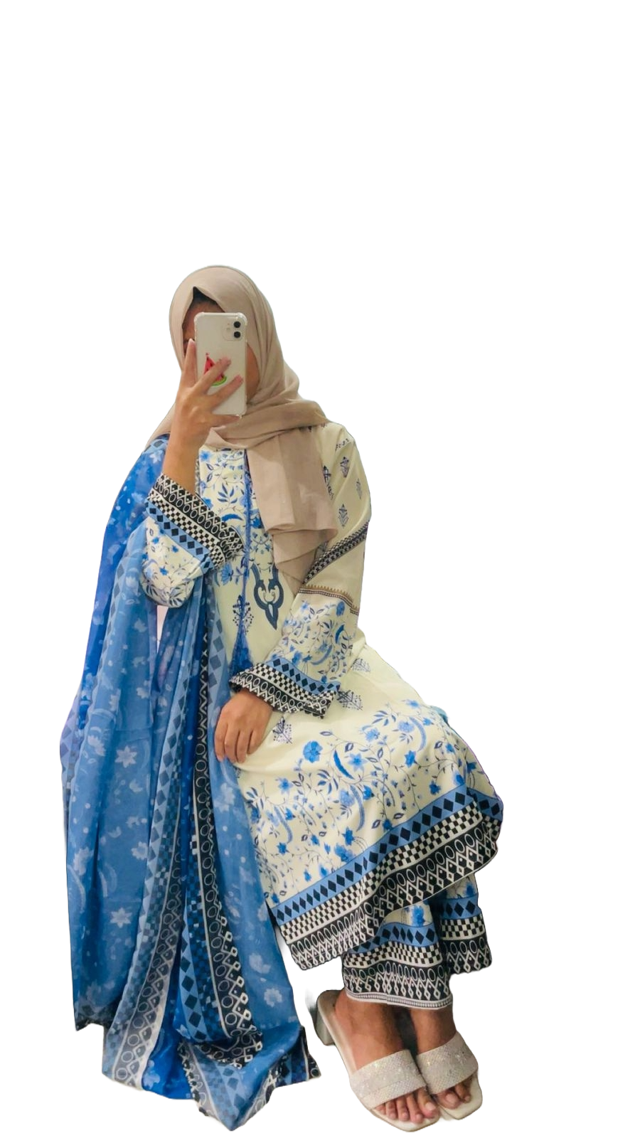 Digital Printed Three Piece